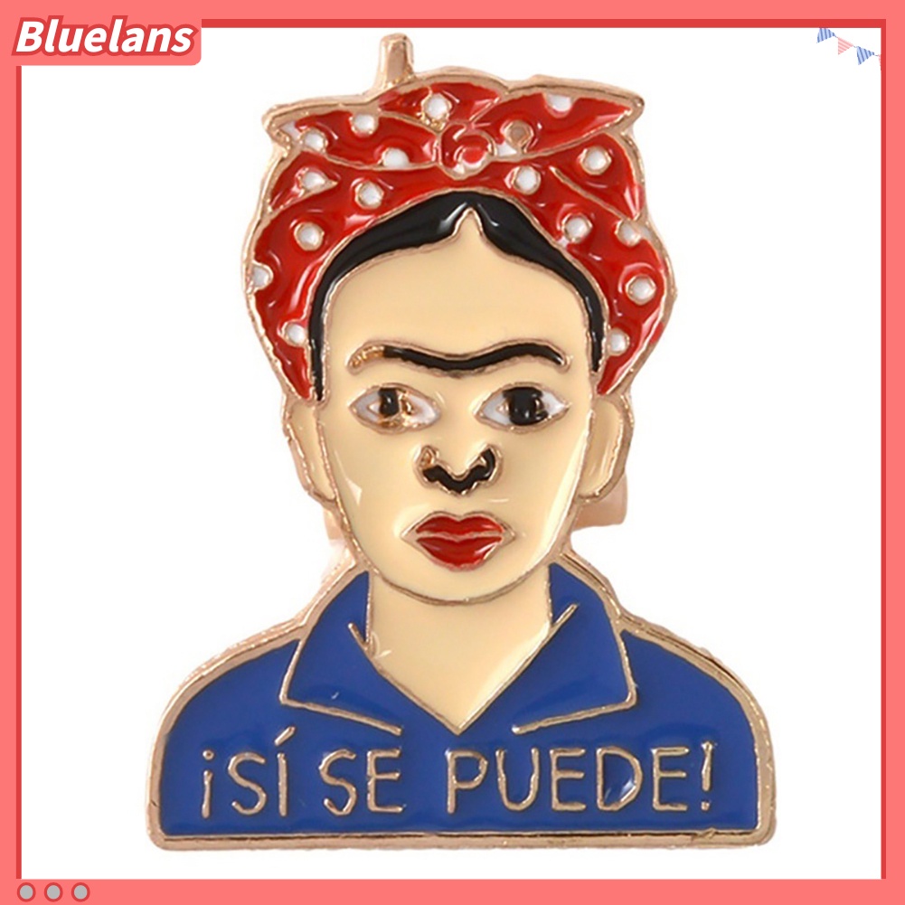 Bluelans Cartoon Enamel Frida Kahlo Mexican Badge Collar Brooch Pin Clothes Jewelry 