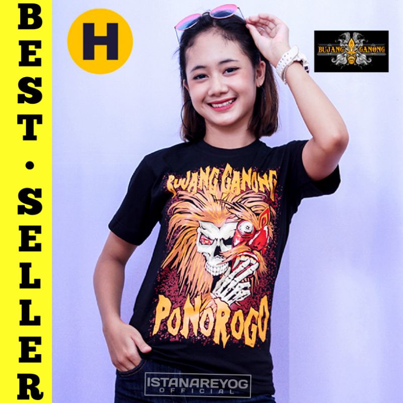 KAOS GANONG / BUJANGGANONG / TOPENG GANONGAN / KAOS REOG / KAOS BUDAYA JAWI / KAOS JARANAN/ BARONGAN