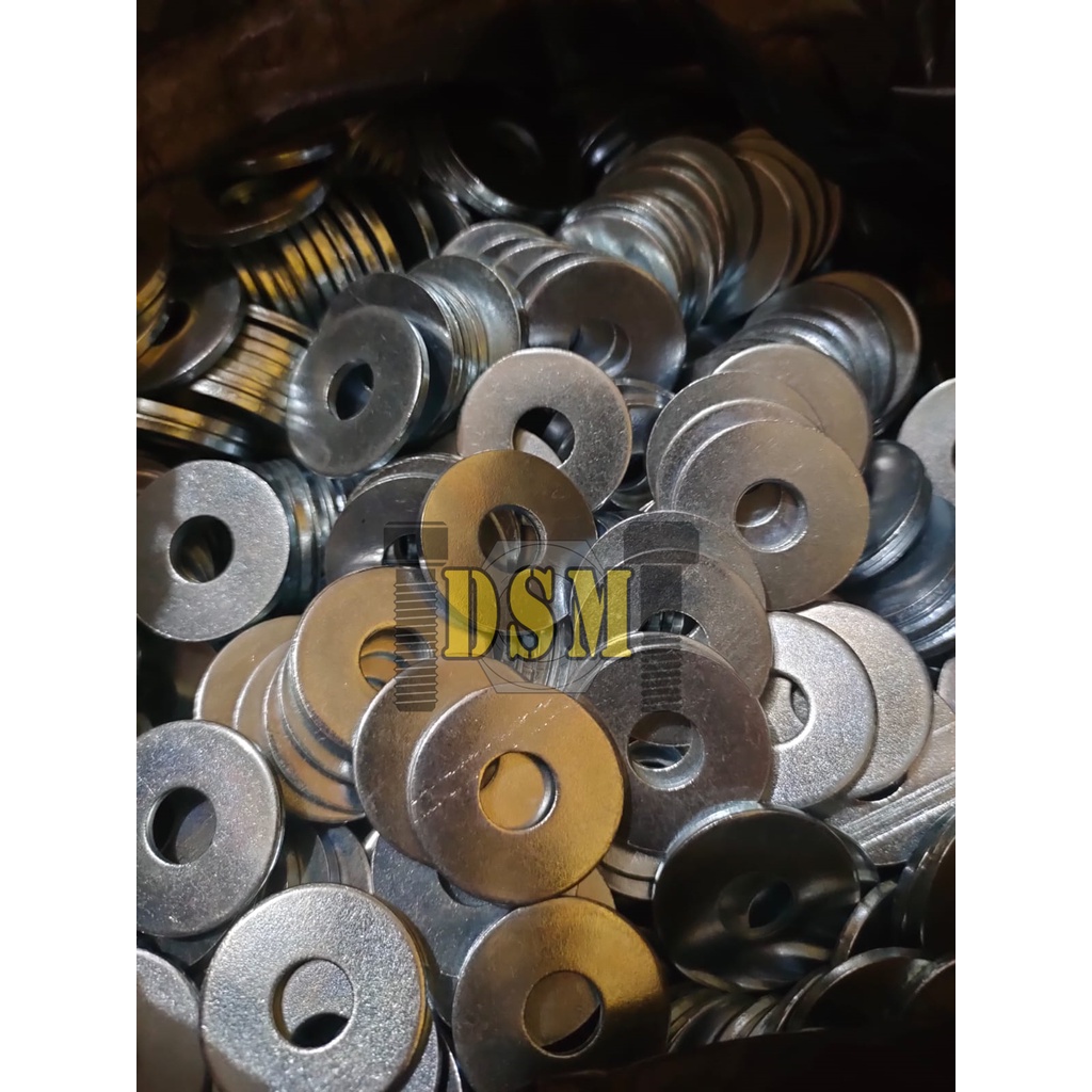 Ring Plat Lebar Putih 5/8&quot; / DIN 9021 M16 Washer Plated D