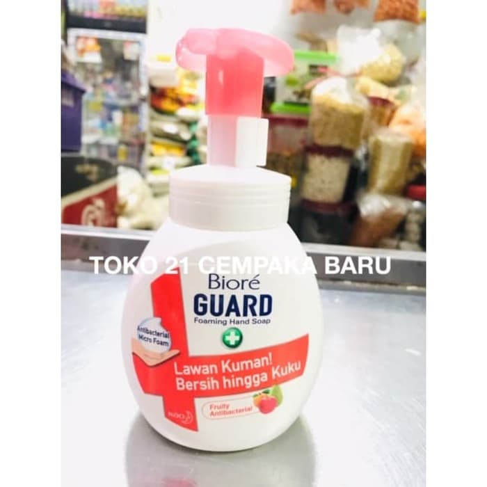 Biore Guard Foaming Hand Soap Fruity Antibacterial Pump 250 ml | Biore 250ml