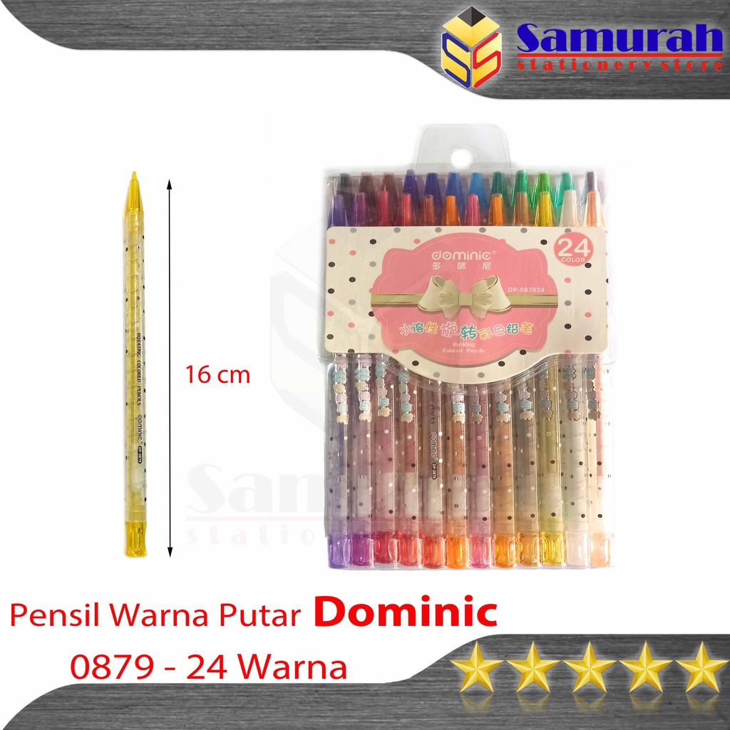 

Pensil Warna Putar Fancy Murah isi 24 Warna / 24 Batang Soft Case Motif / Colored Pencil Twister 24 Colors For Drawing