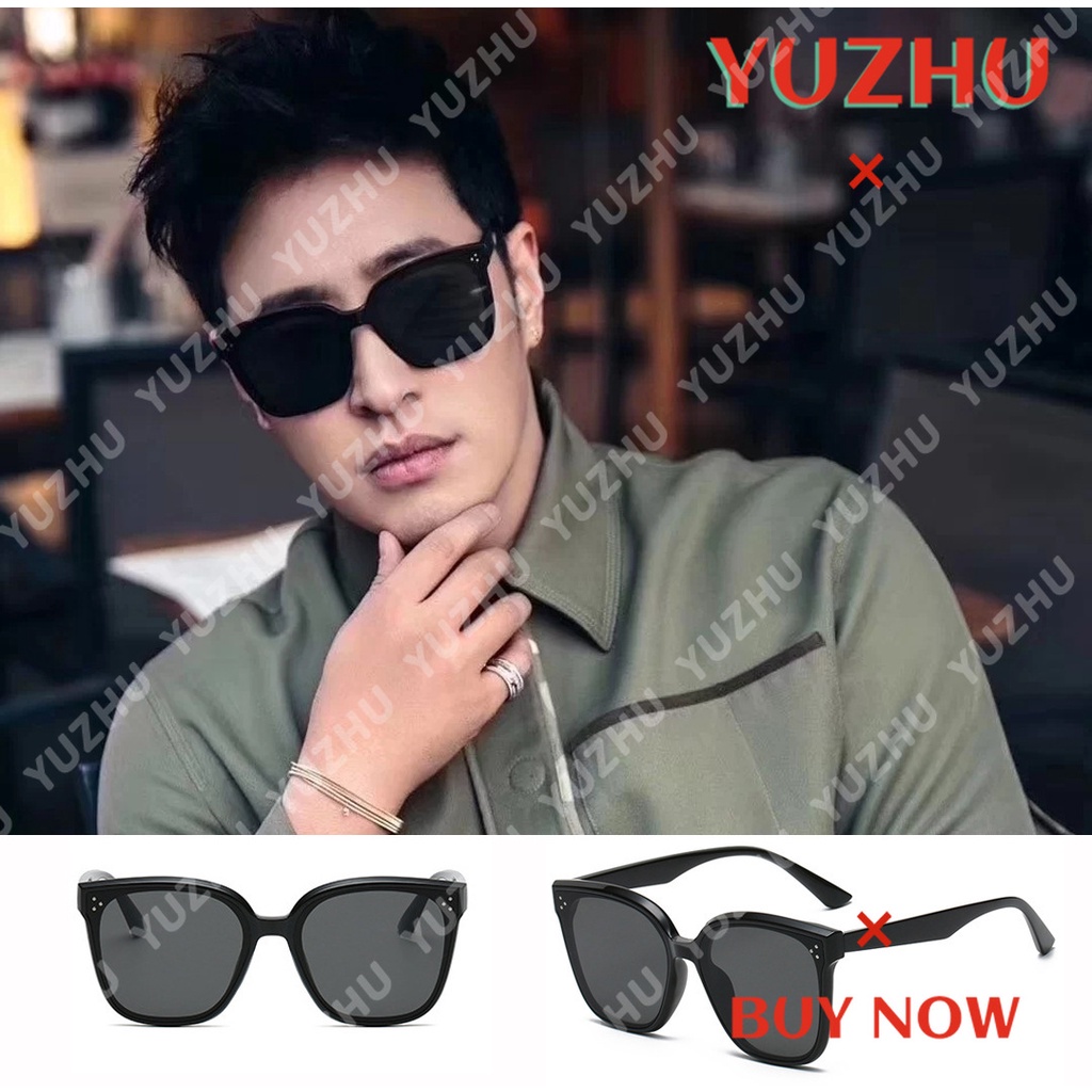 （YUZHU）COD Bayar di Tempat Korean Fashion Square Frame Kacamata Hitam Wanita Sunglasses Anti UV400