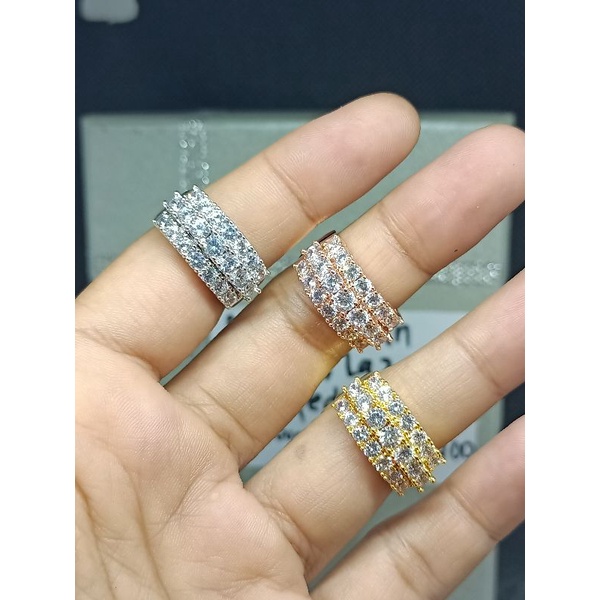 Gelang,cincin replika berlian matadiamond/premium zircon,tdk berkarat,TDKgampang luntur lapismas 18k