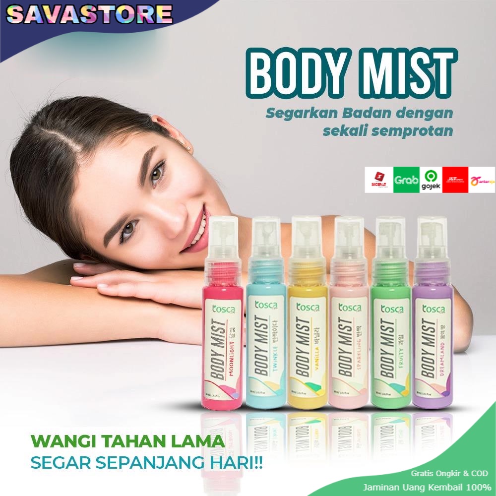 SPRAY BODY MIST COOL AND FRESH EAU DE COLOGNE 30ml PARFUM PENGHARUM BADAN