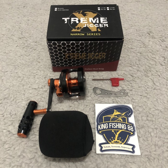 Termurah.. Fishing Reel Kamikaze Extreme Jigger Rx 5 Lx 5 Cv