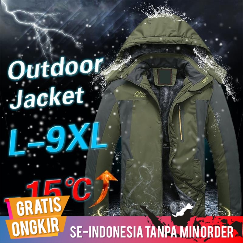Jaket Outdoor Pria Import Jaket Musim Dingin Luar Ruangan