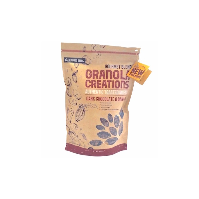 

Granola Creations Gourment Blend Dark Chocolate & Banana 480gr