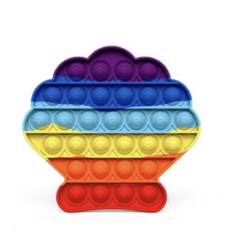 [Grosir] POP IT MURAH RAINBOW UNICORN/AMONG US fidget push Pop Its Fidget Toy Push-Kerang 14 cm