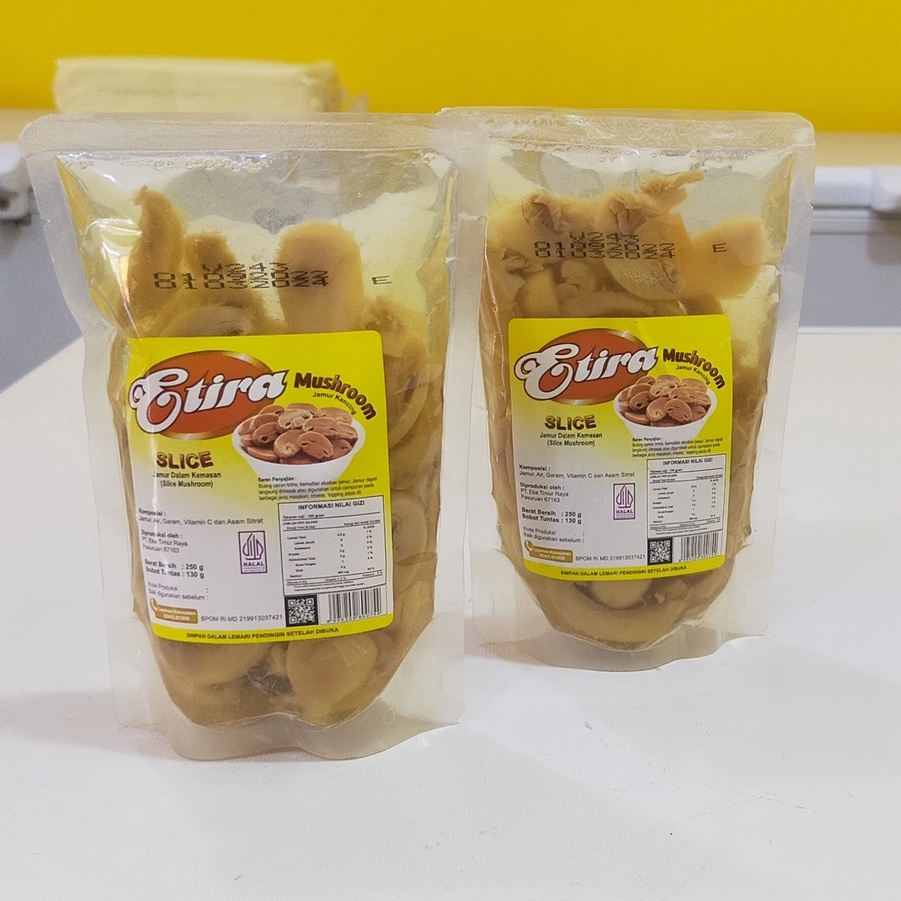 

JAMUR ETIRA Slice 250 gr free bublewarp dan dus