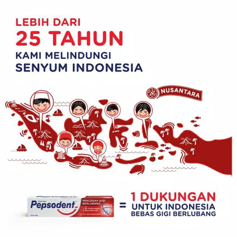 Pepsodent Pasta Gigi Pencegah Gigi Berlubang 190 GR | 225 GR ~ ORIGINAL 100%