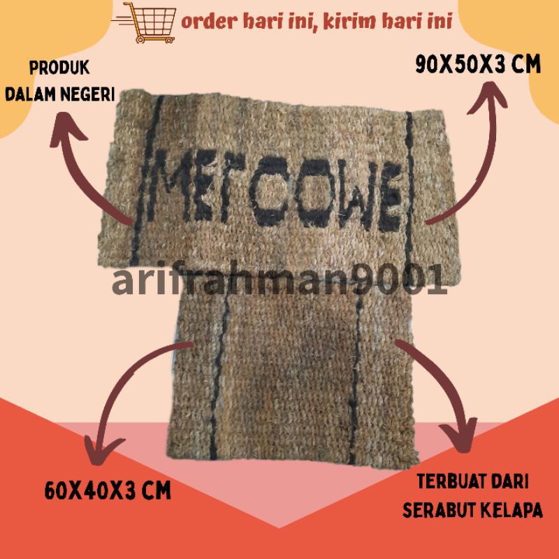 Keset Welcome Serabut Kelapa Small and Large