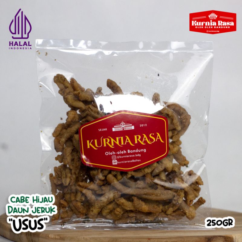 

Keripik Usus Ayam Pakai Tepung 250 gr / Kurnia Rasa