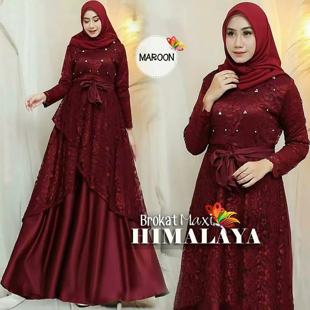 GAMIS TERBARU 2022 BERUKAT HIMALAYA 2022 VIRAL KEKINIAN BAJU PESTA PROMO GROSIR PAKAIAN MUSLIM WANIT
