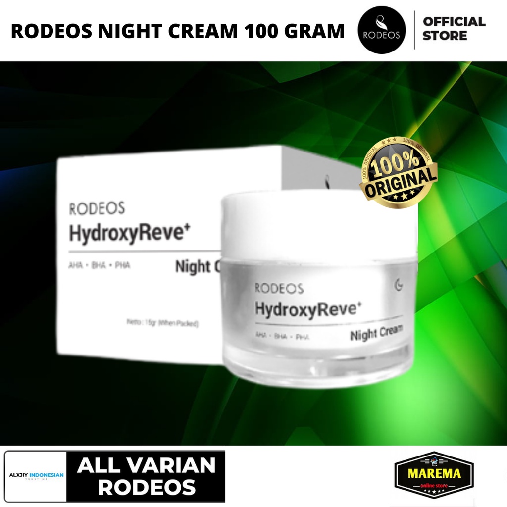 RODEOS HYDROXYREVE + NIGHT CREAM 100 GRAM
