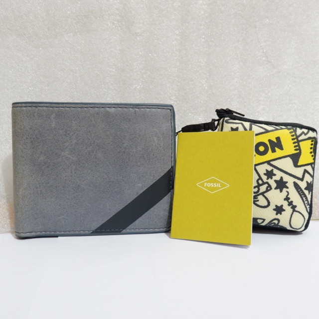 DOMPET FOSSIL PRIA 100% ORIGINAL KULIT ASLI MODEL ACE CFS07GREY TERMURAH RFID