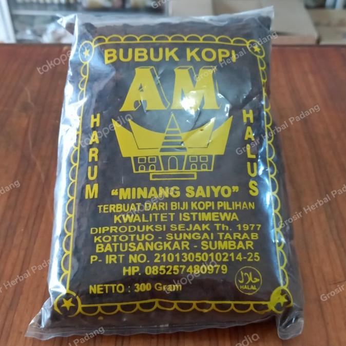 

cusss order] Bubuk Kopi AM Minang Saiyo Batu Sangkar 300 Gram Halus