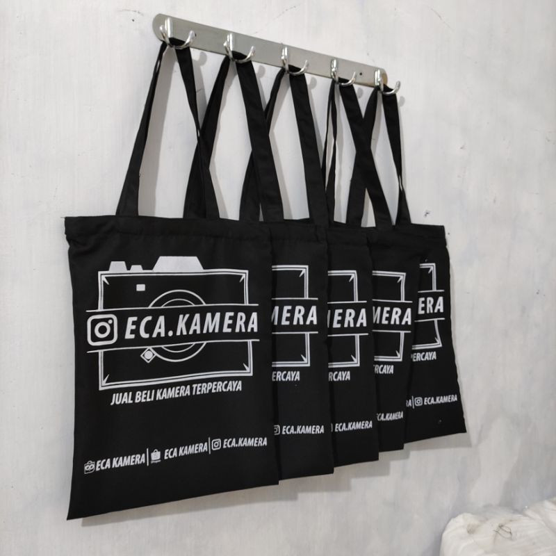 Totebag Tas Drill GRATIS Sablon l Premium l Seminar l Promosi