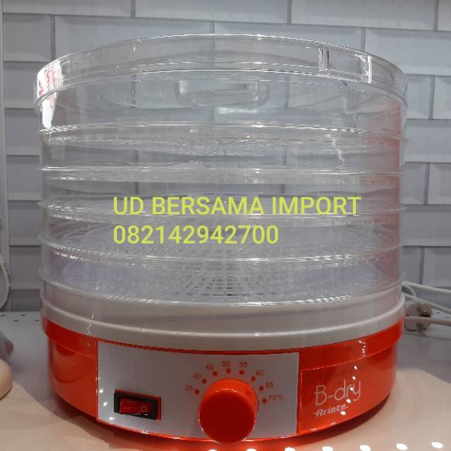 ariete mesin pengering makanan food fruit dhydrator electric 5 tray