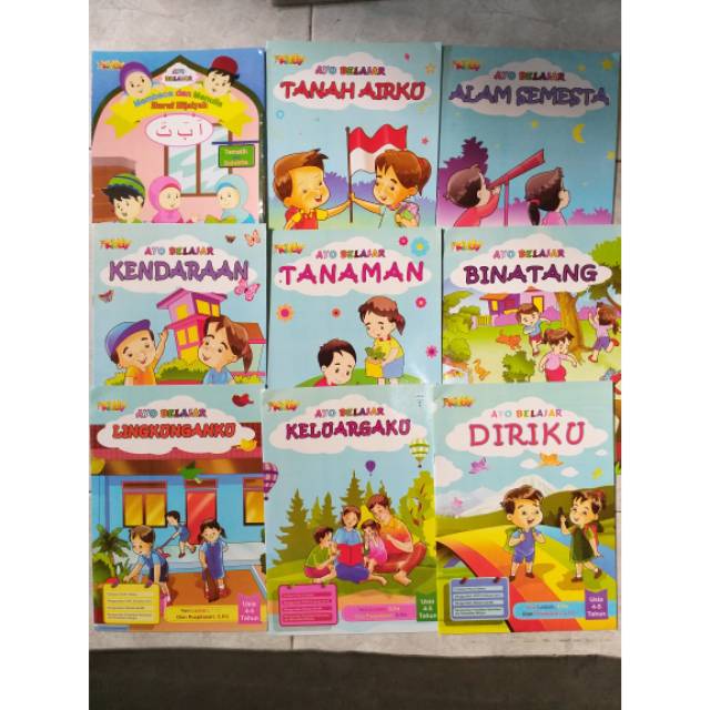 Jual Paket 9 Buku Anak Paud /tk/ra Kelas B (umur 5-6 Tahun) | Shopee ...