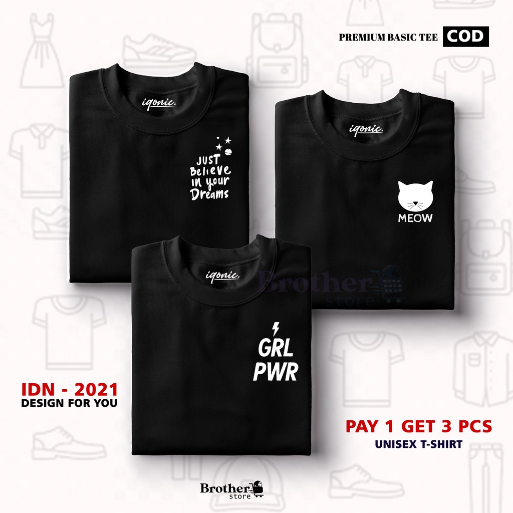 BUY 1 OR 3 PCS ( PROMO COD ) BROTHER STORE / Kaos Distro100% Catoon Combed 30s / ARTIKELJMG