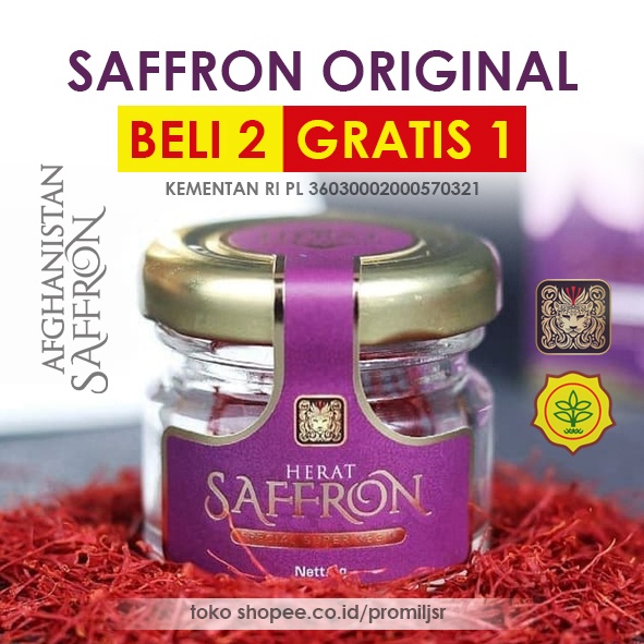 Saffron Super Negin Safron Original 100% dan Bpom