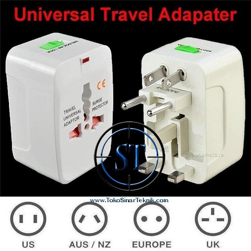 Adaptor International Travel Universal 10A Colokan Listrik All in One 250V Stop Kontak Sambungan Charger Luar Negeri Traveling Converter Multi fungsi Alat Elektronik