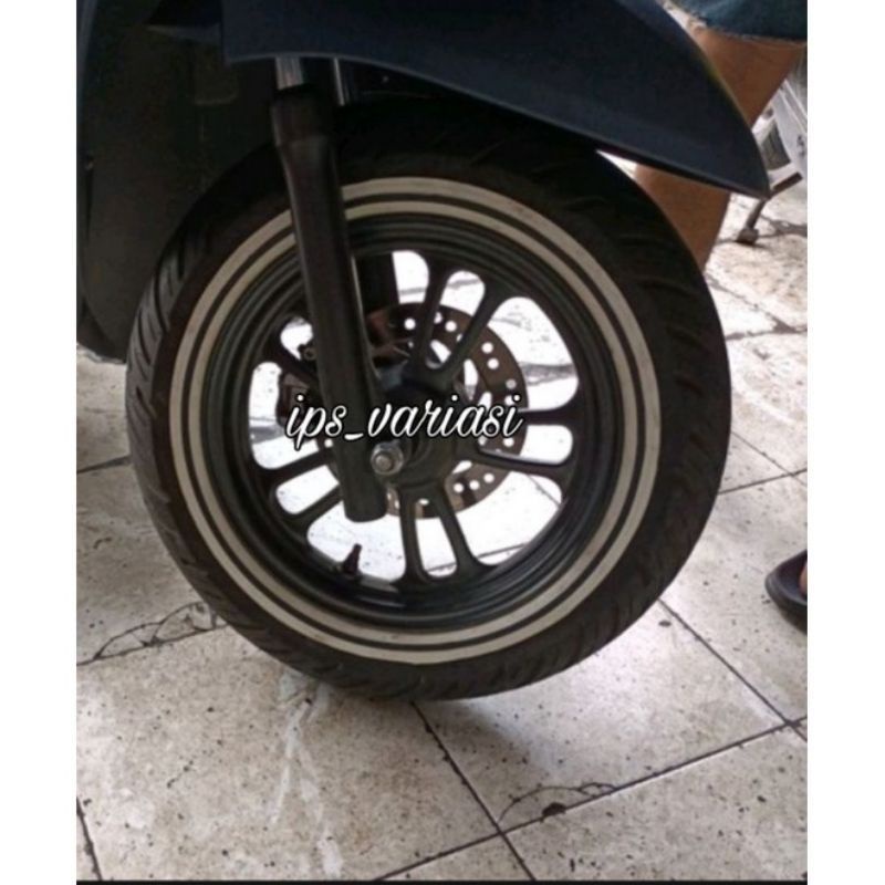 Aksesoris Motor List Trim Pita Ban Sepeda motor 4 pcs Ring 12 Honda All Scoopy Freego Fazzio