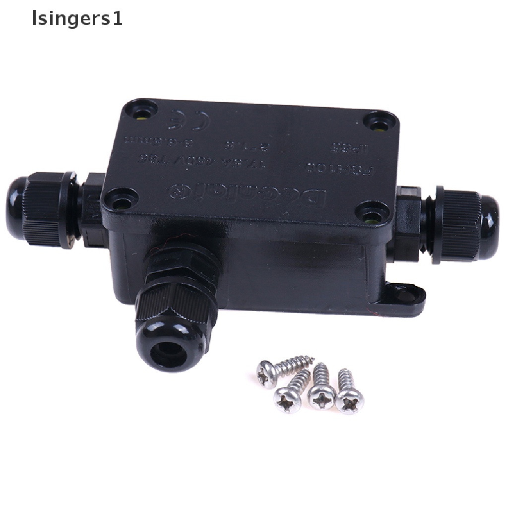 (lsingers1) Junction box Konektor Kabel 3 Arah Anti Air IP66 Dengan terminal 450v Untuk outdoor