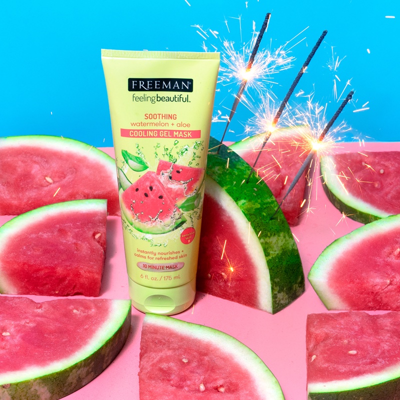 ★ BB ★  FREEMAN Soothing Watermelon &amp; Aloe Cooling Gel Mask 175ml