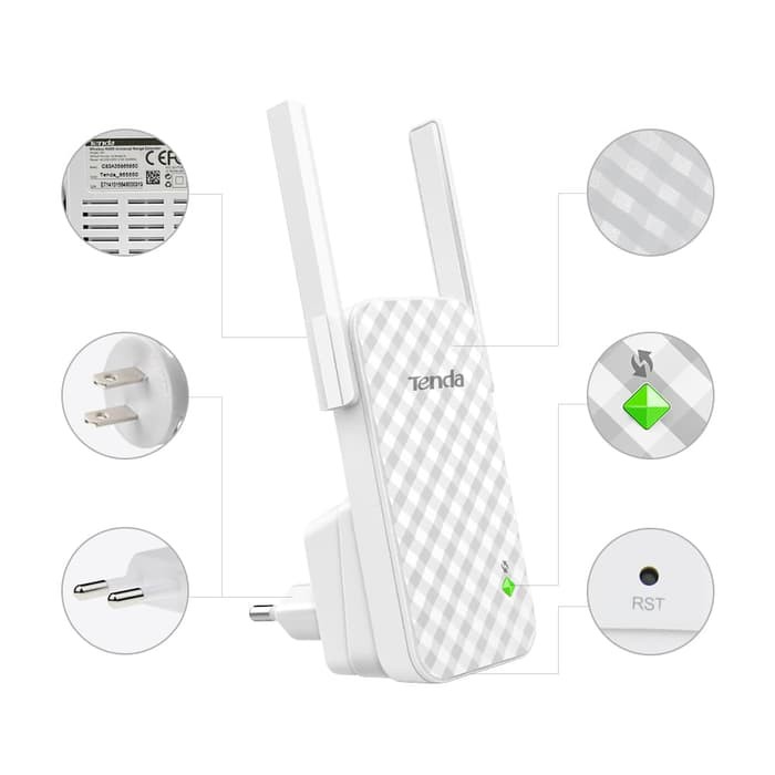 TENDA A9 : SEAMLESS REPEATER / RANGE EXTENDER PENGUAT SIGNA