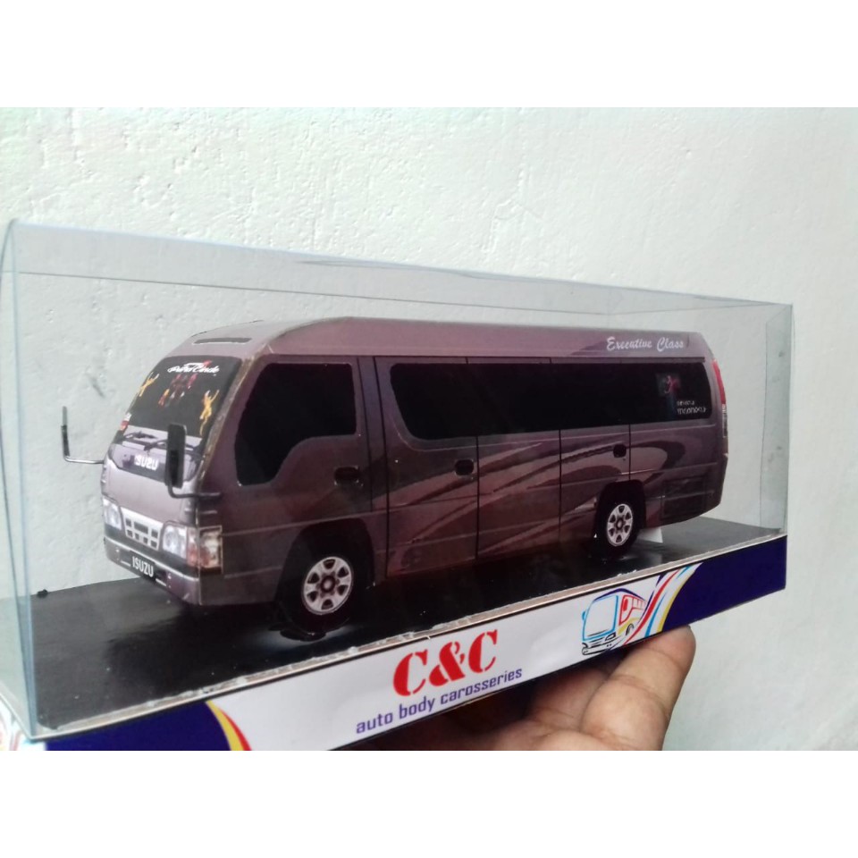 MINIATUR MOBIL ISUZU ELF COSTUM ABU