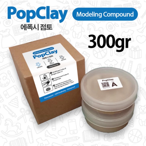 

PopClay Epoxy Clay 300gr - Cokelat Murah