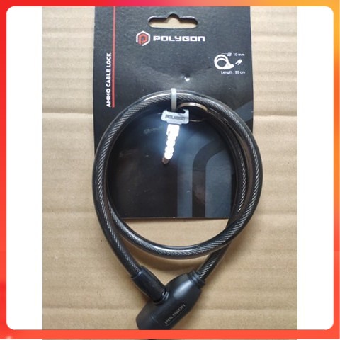 Promo Cable Lock Ammo . Kunci Kabel Polygon . Gembok Sepeda . Kunci Sepeda . Murah