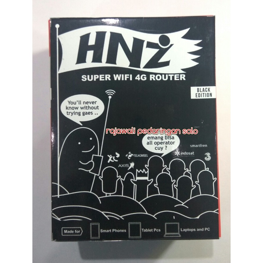MIFI HNZ BLACK EDITION QO H-31 4G UNLOCK ALL OPERATOR