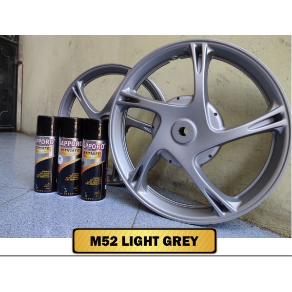 Paket Cat Velg M52 Light Grey Sapporo Ultimate / Sapporo Velg Light Grey / Sapporo Spray