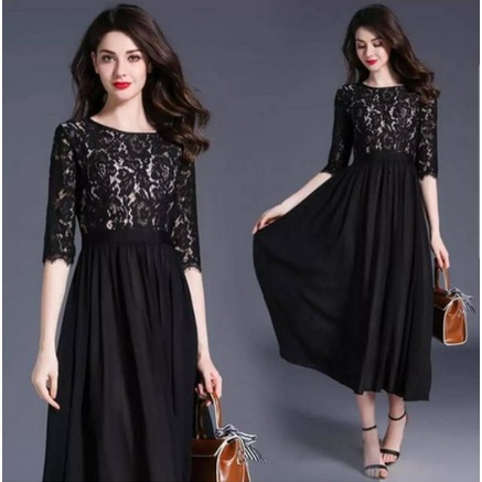 Dress Berukat Wanita Remaja Pesta Natal Trendy Terbaru 2022 Dress Kondangan Party Natal Imlek Kekini