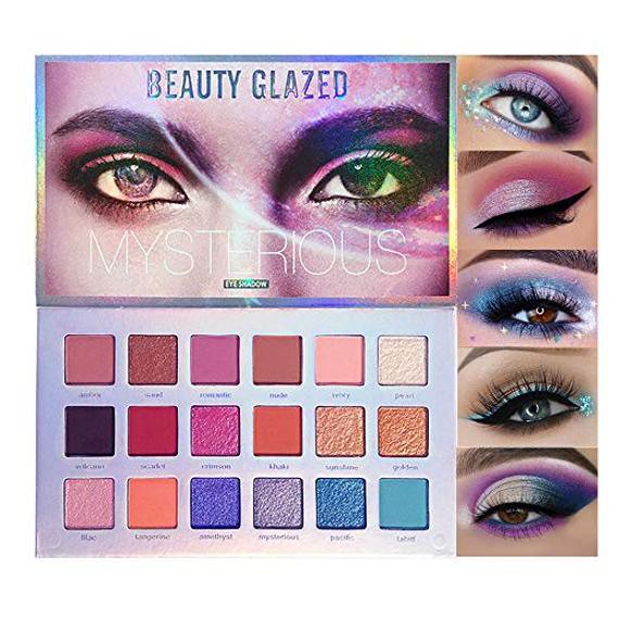 Beauty Glazed MYSTERIOUS Eyeshadow Palette Beauty Glazed Eyeshadow Matte Eyeshadow Glitter Pallete