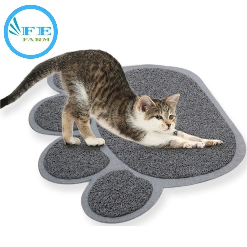 Keset Kaki Karpet Kucing Alas Kandang Pasir Kotoran Kucing Anjing / Paw Cat Litter Mat Tebal dan Cepat Meresap FEFARM