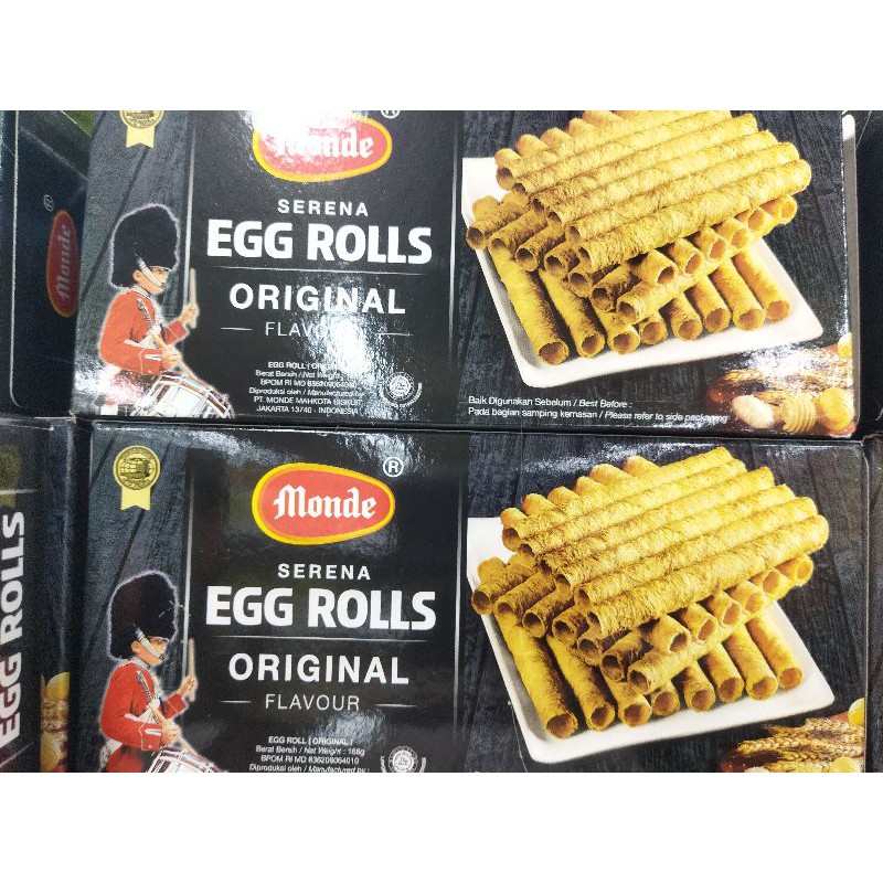 MONDE EGG ROLL 168 GRAM / EGG ROLL  / KUE SEMPRONG / MONDE / BISKUIT MONDE