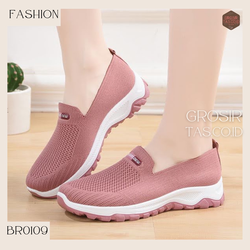 GROSIRTAS LV0109 Sepatu Slip On Wanita Import Sepatu Sport Slip On Fashion Sport Shoes Wanita Korean