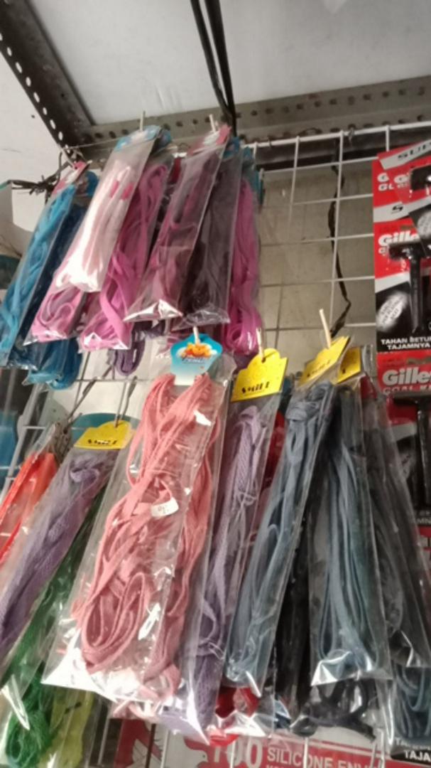 Tali  Sepatu Gepeng Murah Warna Warni