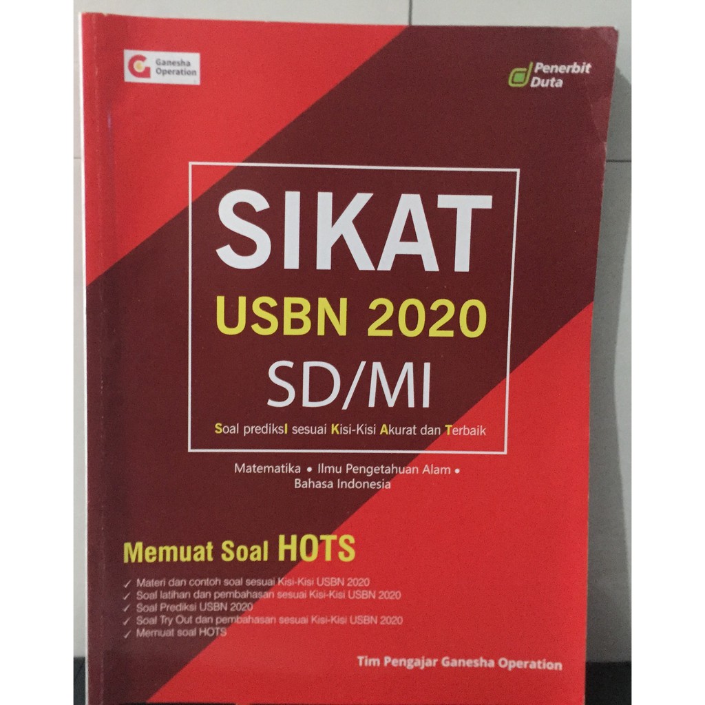 BUKU SIKAT USBN 2020 SD/MI