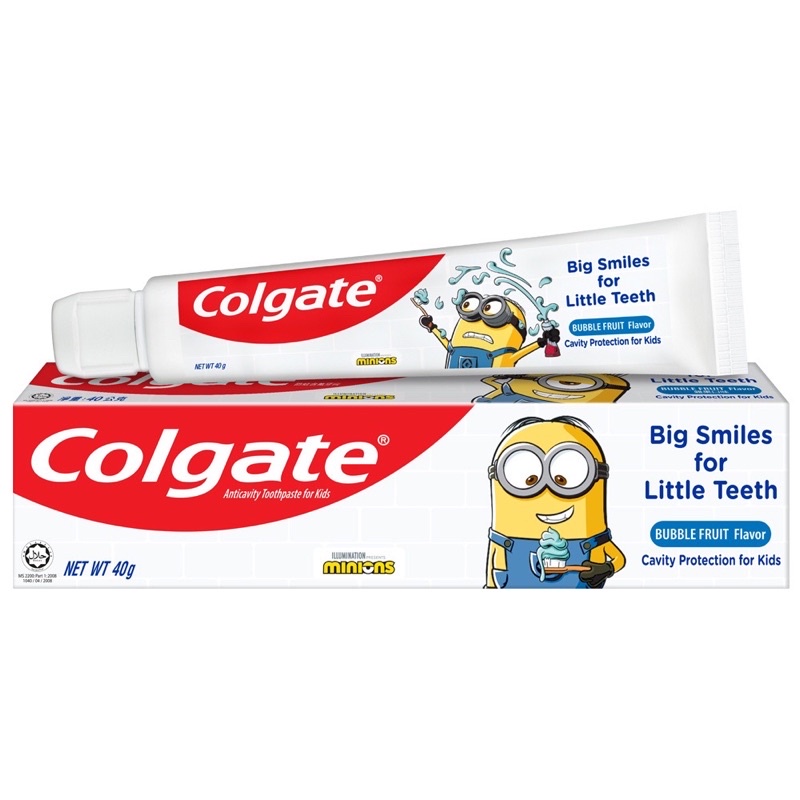 Colgate Toothpaste Kids 40gr Minion Barbie Pasta Gigi Anak Odol Anak Floride Mencegah Gigi Berlubang