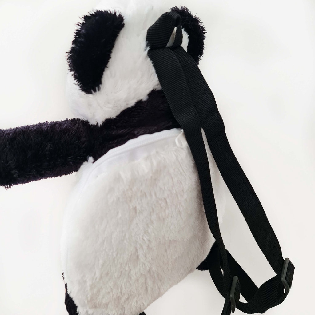 Tas ransel kucing panda gendut bulu lucu imut gemoy Ransel Wanita Baru Boneka Mewah Kasual Tas Kepribadian Kartun Tas B2306