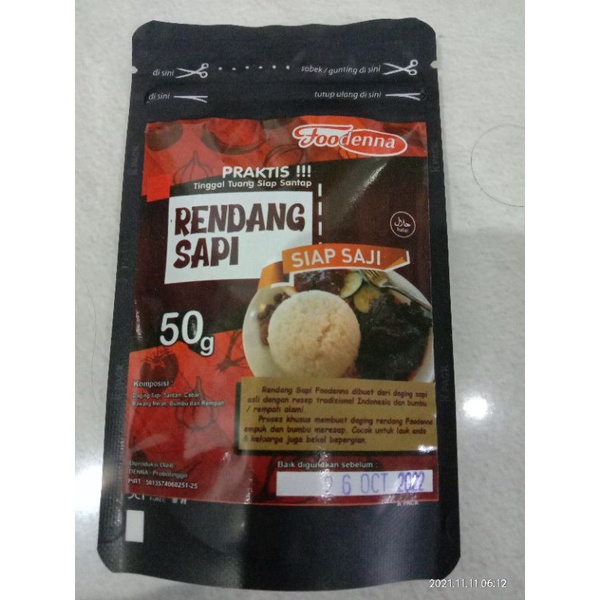 

Rendang sapi, rendang ayam siap santap