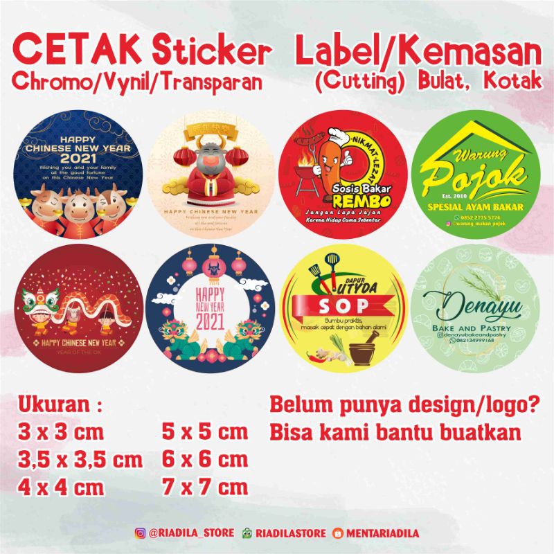 

Sticker Label Produk | sticker kemasan | sticker bulat | sticker cutting