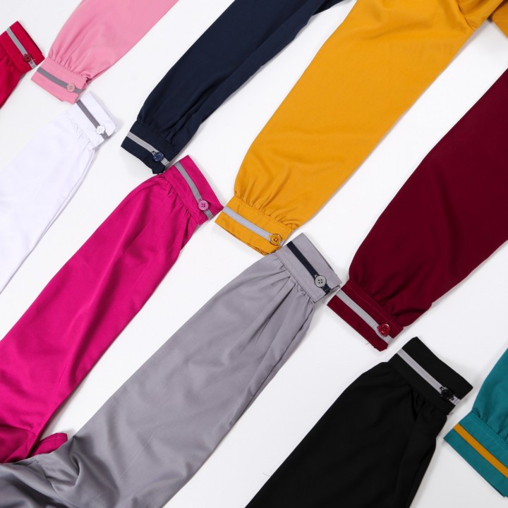 GAMIS NIBRAS BASIC NBC 01 MAROON BAHAN TOYOBO POLOS CANTIK ADEM BUSUI FRIENDLY MURAH STYLE CASUAL