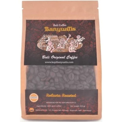 BALICIHUI Kopi Banyuatis Robusta Roasted Bean Kopi Bali Banyuatis Bean Biji Kopi 250gr