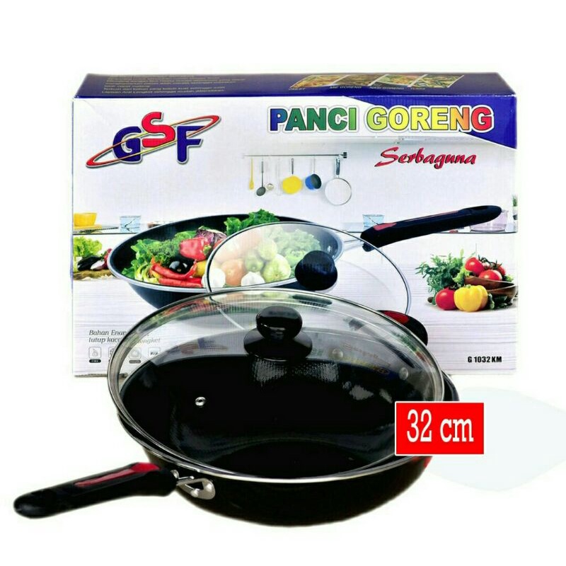 Panci goreng tutup kaca gsf g1032k