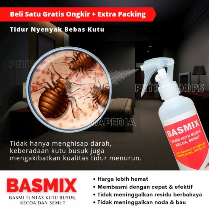 BASMIX PEMBASMI KUTU BUSUK, BANGSAT, KECOA, LALAT, SEMUT